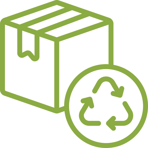 100% recyclable packaging